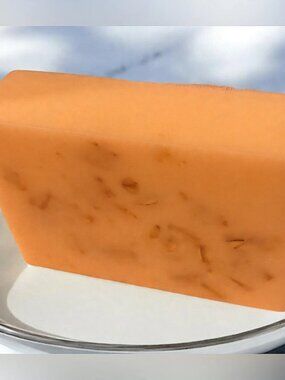 Cherry watermelon orange soap handmade 3x2in 6oz oatmeal based soap